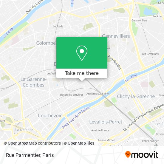 Rue Parmentier map