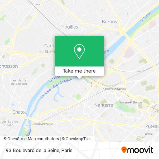 Mapa 93 Boulevard de la Seine