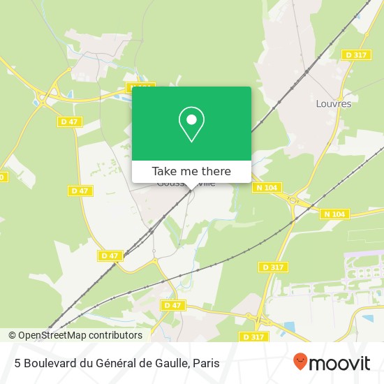 Mapa 5 Boulevard du Général de Gaulle