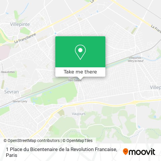 Mapa 1 Place du Bicentenaire de la Revolution Francaise