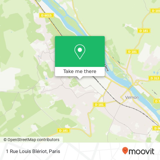 Mapa 1 Rue Louis Blériot