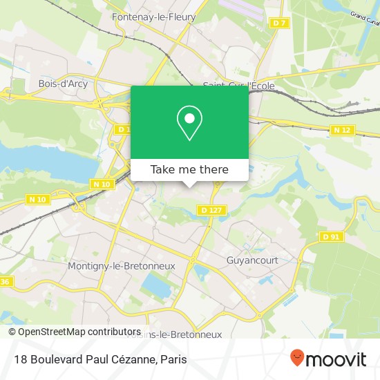18 Boulevard Paul Cézanne map