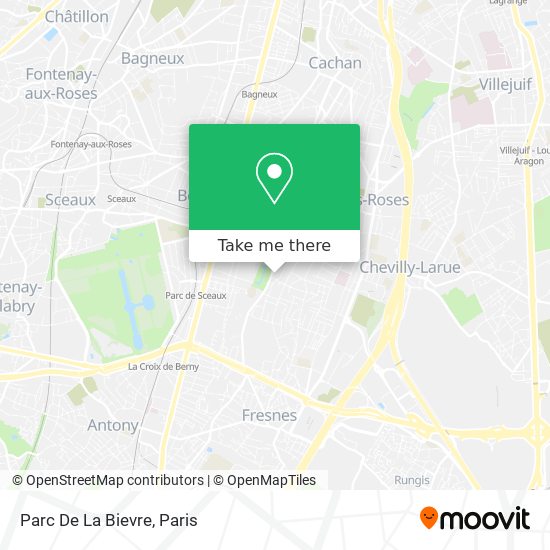 Parc De La Bievre map