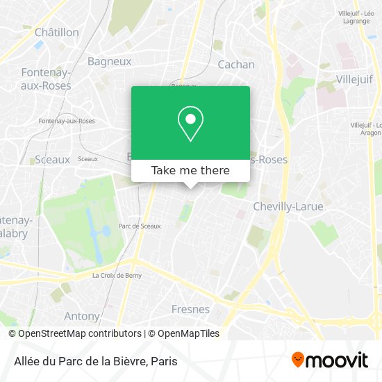 Allée du Parc de la Bièvre map