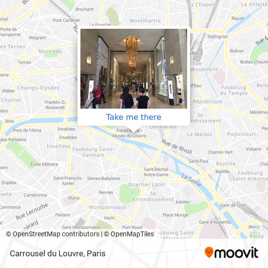Mapa Carrousel du Louvre