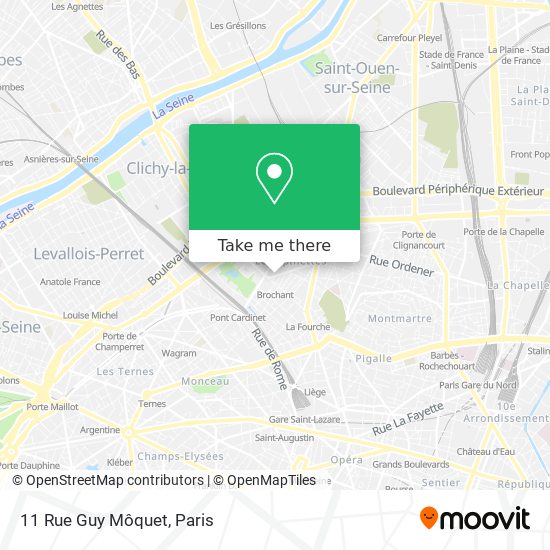 Mapa 11 Rue Guy Môquet