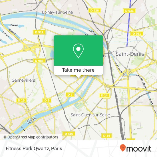 Mapa Fitness Park Qwartz