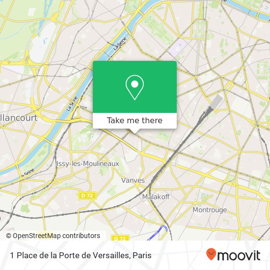 Mapa 1 Place de la Porte de Versailles