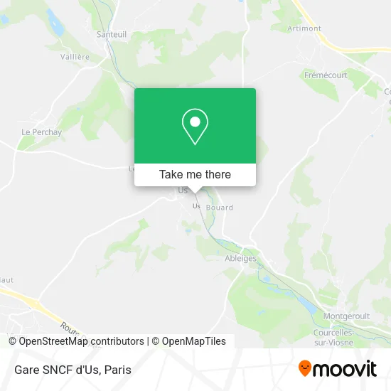 Gare SNCF d'Us map