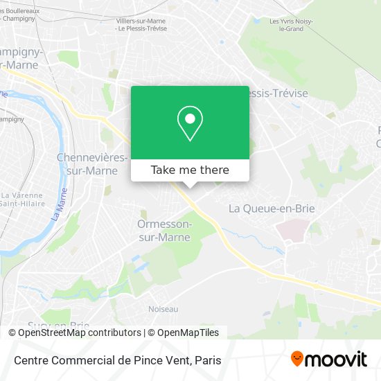 Centre Commercial de Pince Vent map