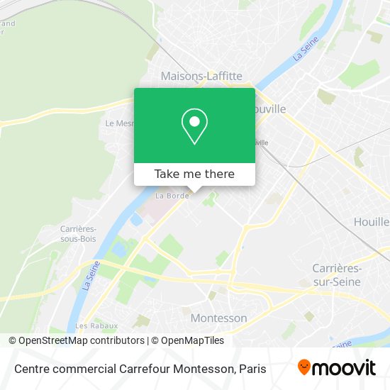 Centre commercial Carrefour Montesson map