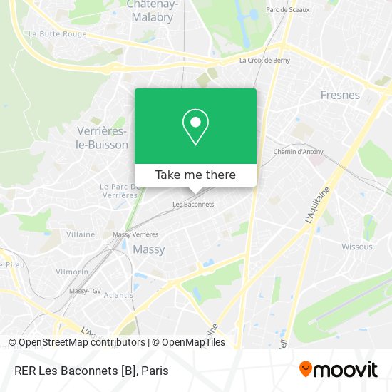 RER Les Baconnets [B] map
