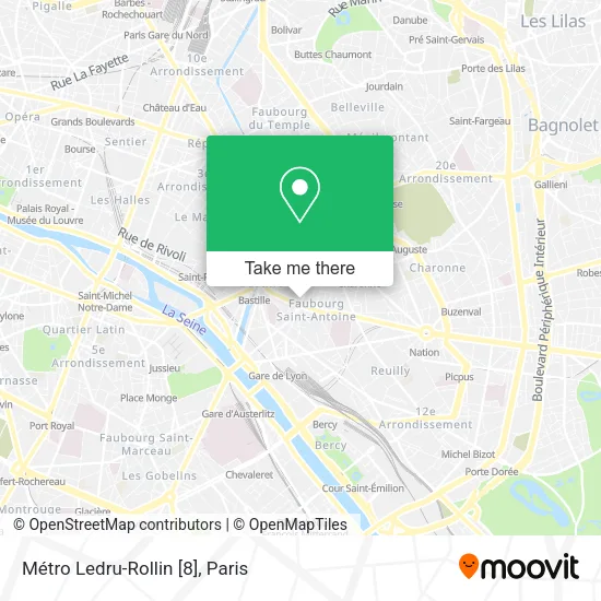 Métro Ledru-Rollin [8] map