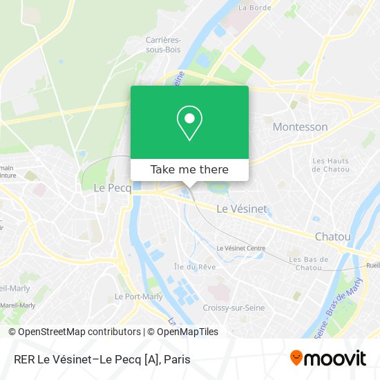 RER Le Vésinet–Le Pecq [A] map