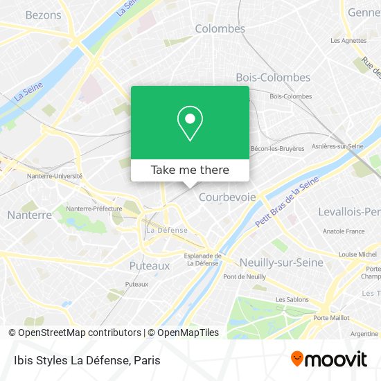 Ibis Styles La Défense map