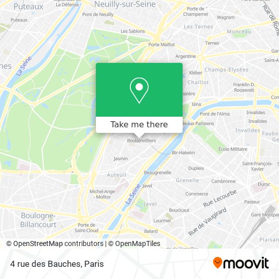 4 rue des Bauches map