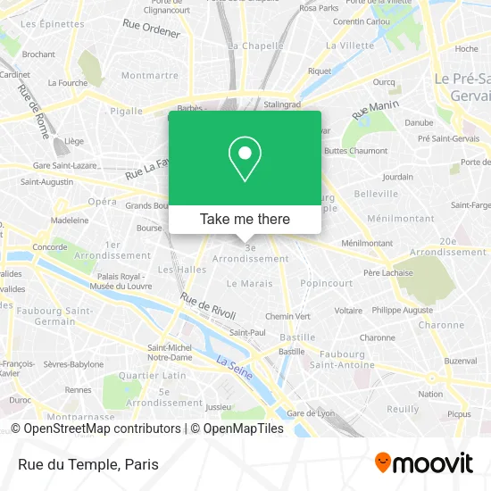 Rue du Temple map