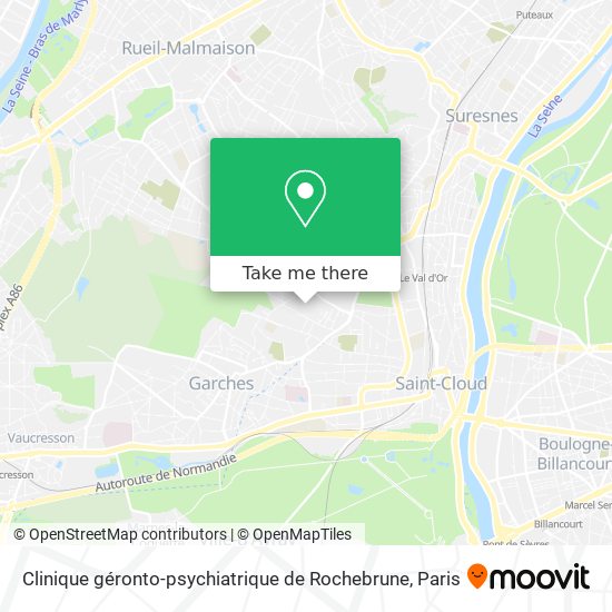 Clinique géronto-psychiatrique de Rochebrune map