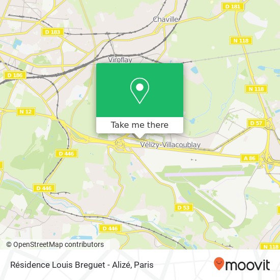Résidence Louis Breguet - Alizé map