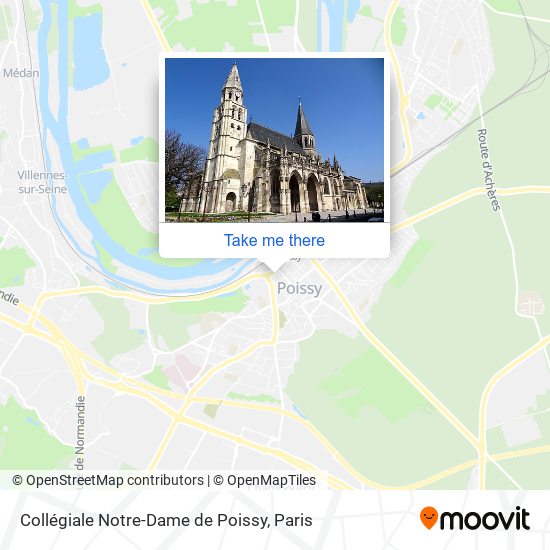 Mapa Collégiale Notre-Dame de Poissy