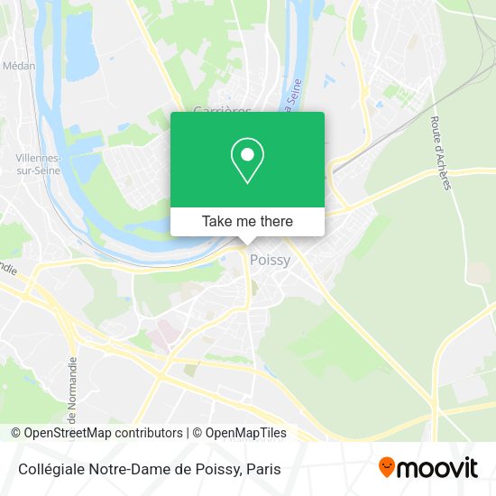 Mapa Collégiale Notre-Dame de Poissy