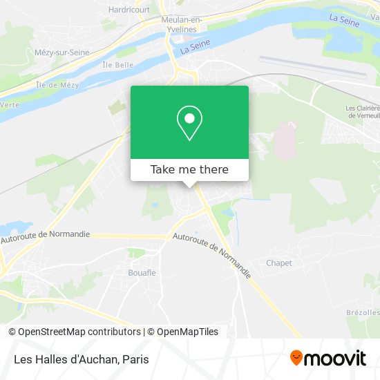 Les Halles d'Auchan map