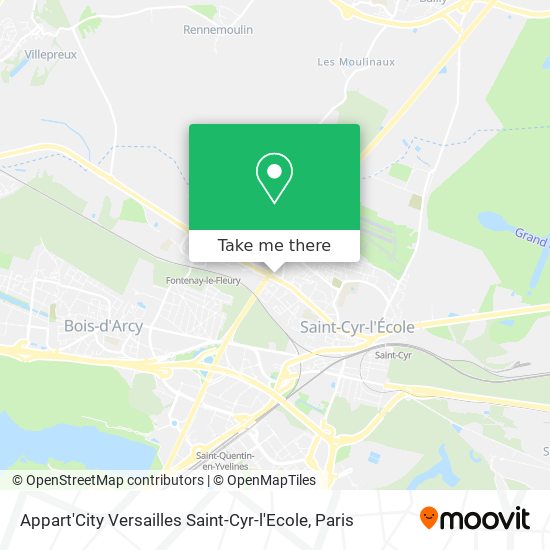 Mapa Appart'City Versailles Saint-Cyr-l'Ecole