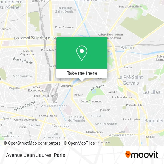 Avenue Jean Jaurès map