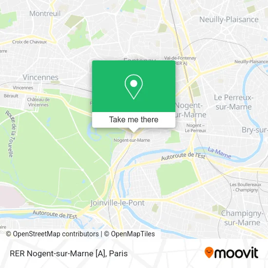 RER Nogent-sur-Marne [A] map