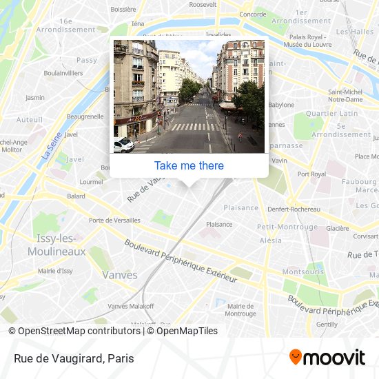 Mapa Rue de Vaugirard