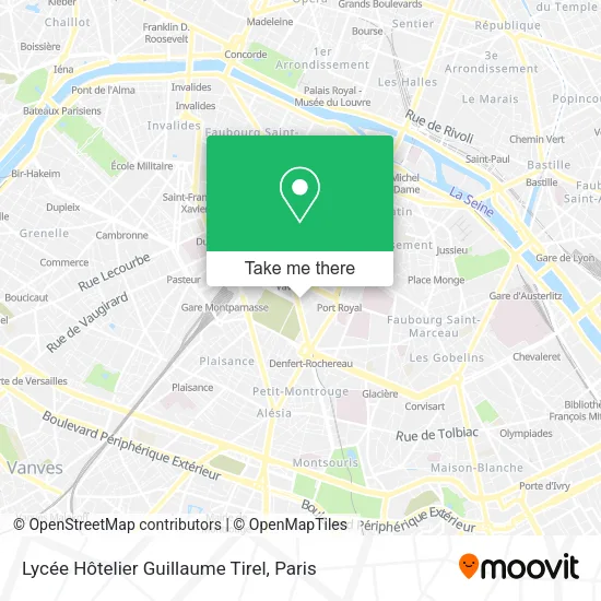 Lycée Hôtelier Guillaume Tirel map