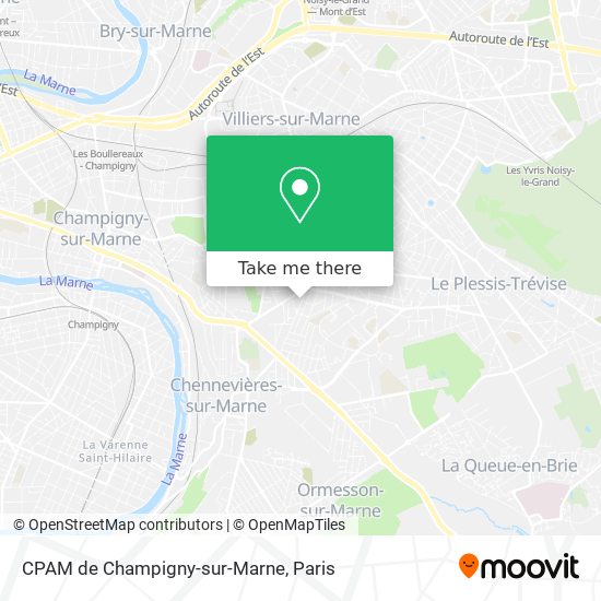 CPAM de Champigny-sur-Marne map