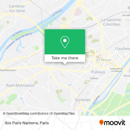 Mapa Ibis Paris Nanterre