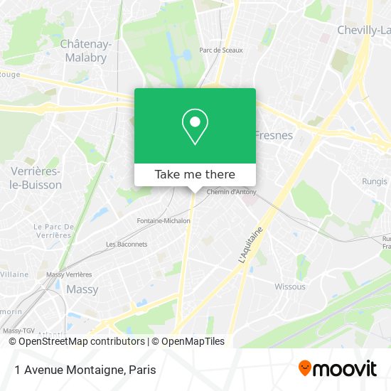 Mapa 1 Avenue Montaigne