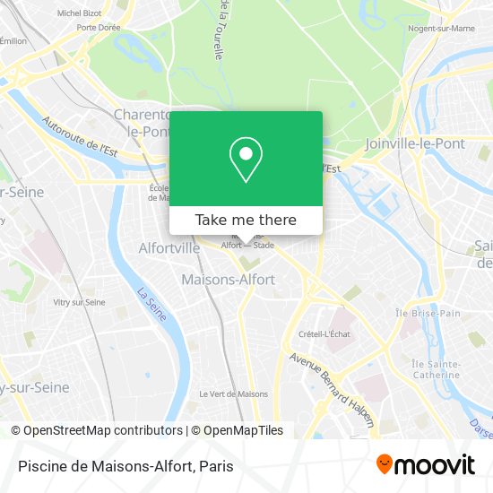 Piscine de Maisons-Alfort map