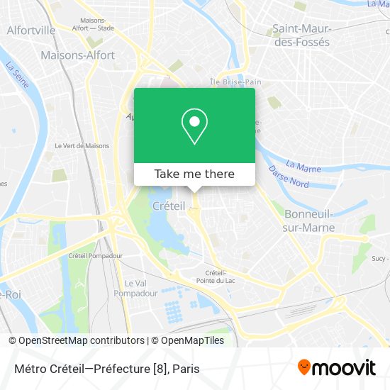 Métro Créteil—Préfecture [8] map