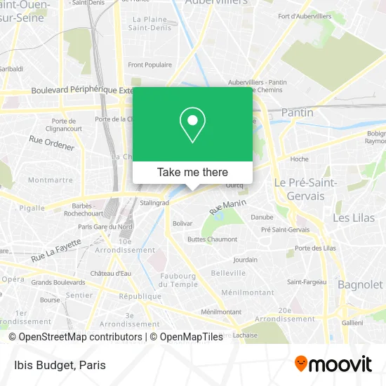 Ibis Budget map