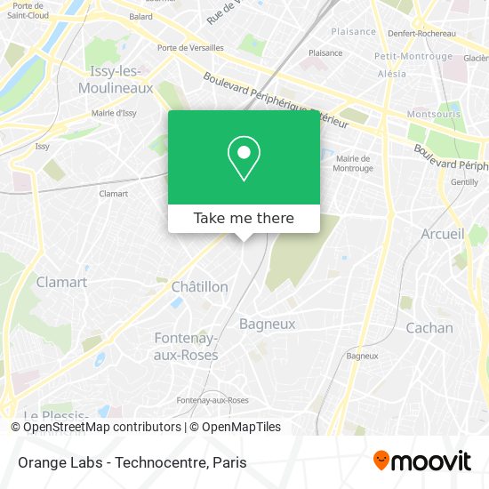 Orange Labs - Technocentre map
