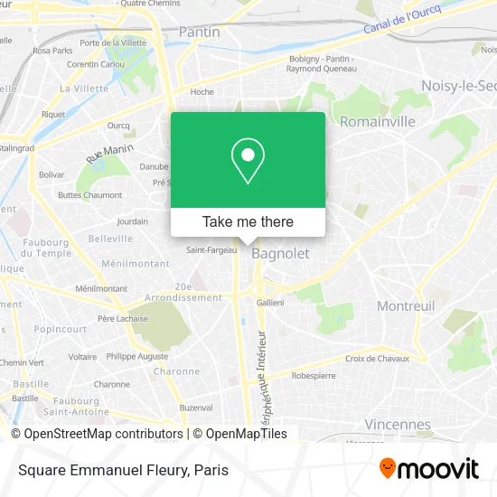 Square Emmanuel Fleury map