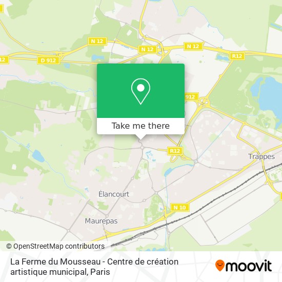 Mapa La Ferme du Mousseau - Centre de création artistique municipal