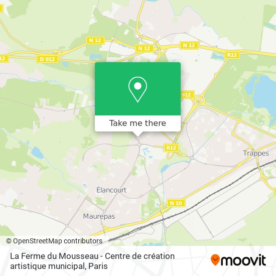 La Ferme du Mousseau - Centre de création artistique municipal map