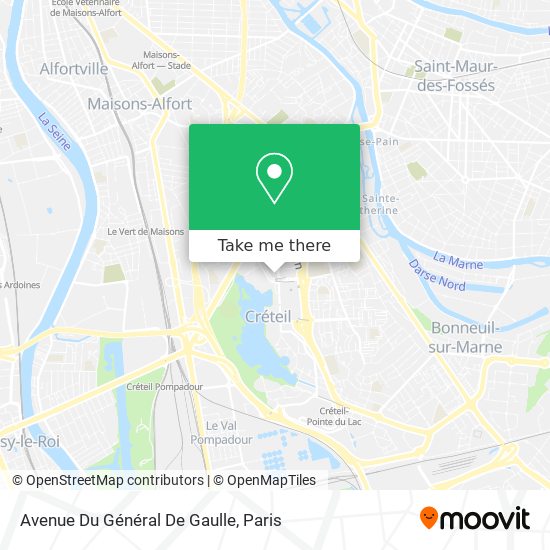 Mapa Avenue Du Général De Gaulle