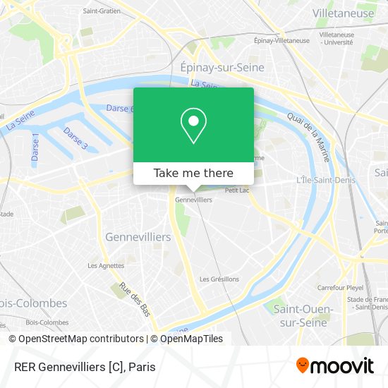 RER Gennevilliers [C] map