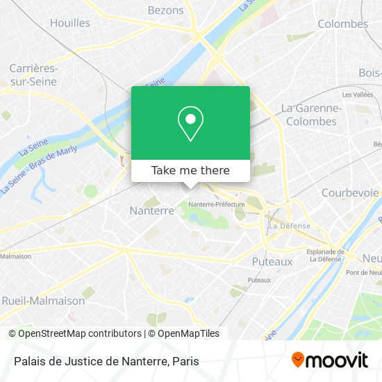 Palais de Justice de Nanterre map