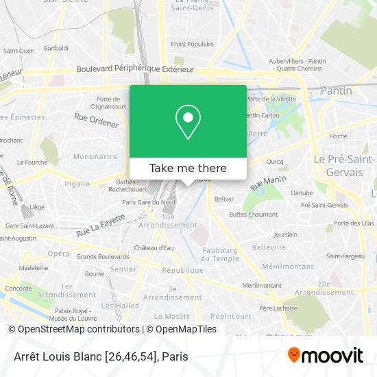 Arrêt Louis Blanc [26,46,54] map