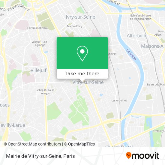 Mapa Mairie de Vitry-sur-Seine