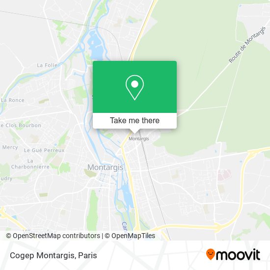 Cogep Montargis map