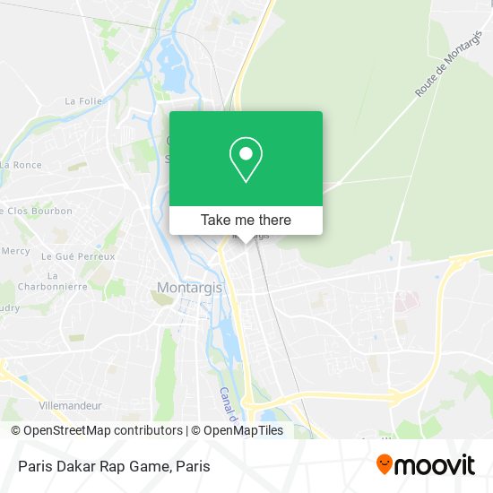 Paris Dakar Rap Game map