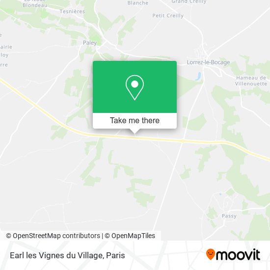 Earl les Vignes du Village map