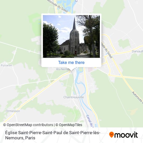 Mapa Église Saint-Pierre-Saint-Paul de Saint-Pierre-lès-Nemours